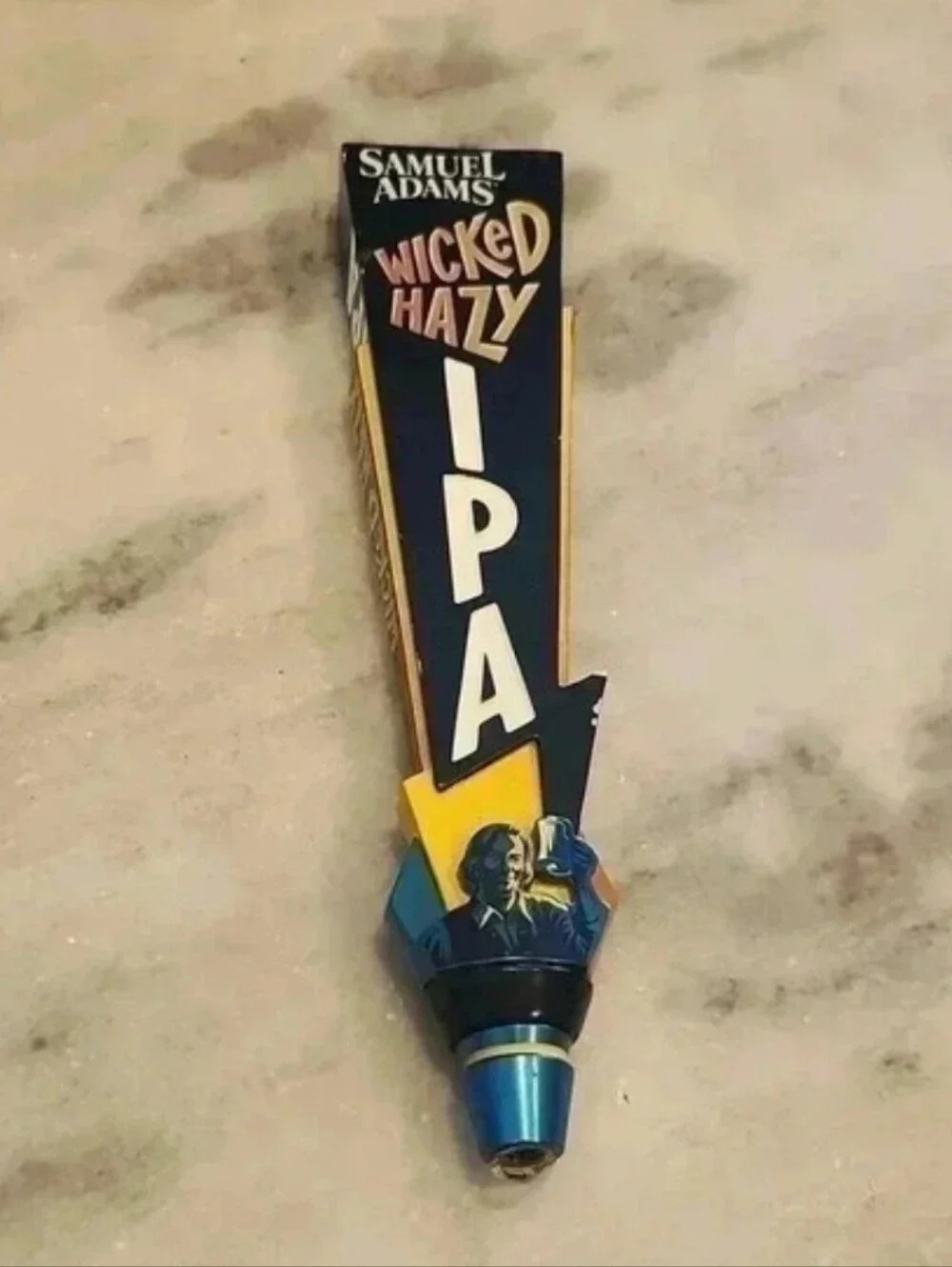Samuel Adam's Wicked Hazy Ipa Beer handle tap